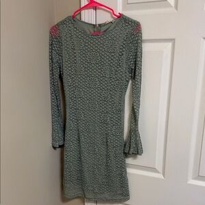 Altar'd State Floral Lace Long Sleeve Dress